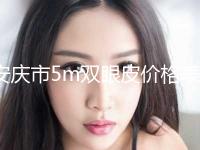 安庆市5m双眼皮价格表公布(2024年01月31日5m双眼皮均价为：8806元)